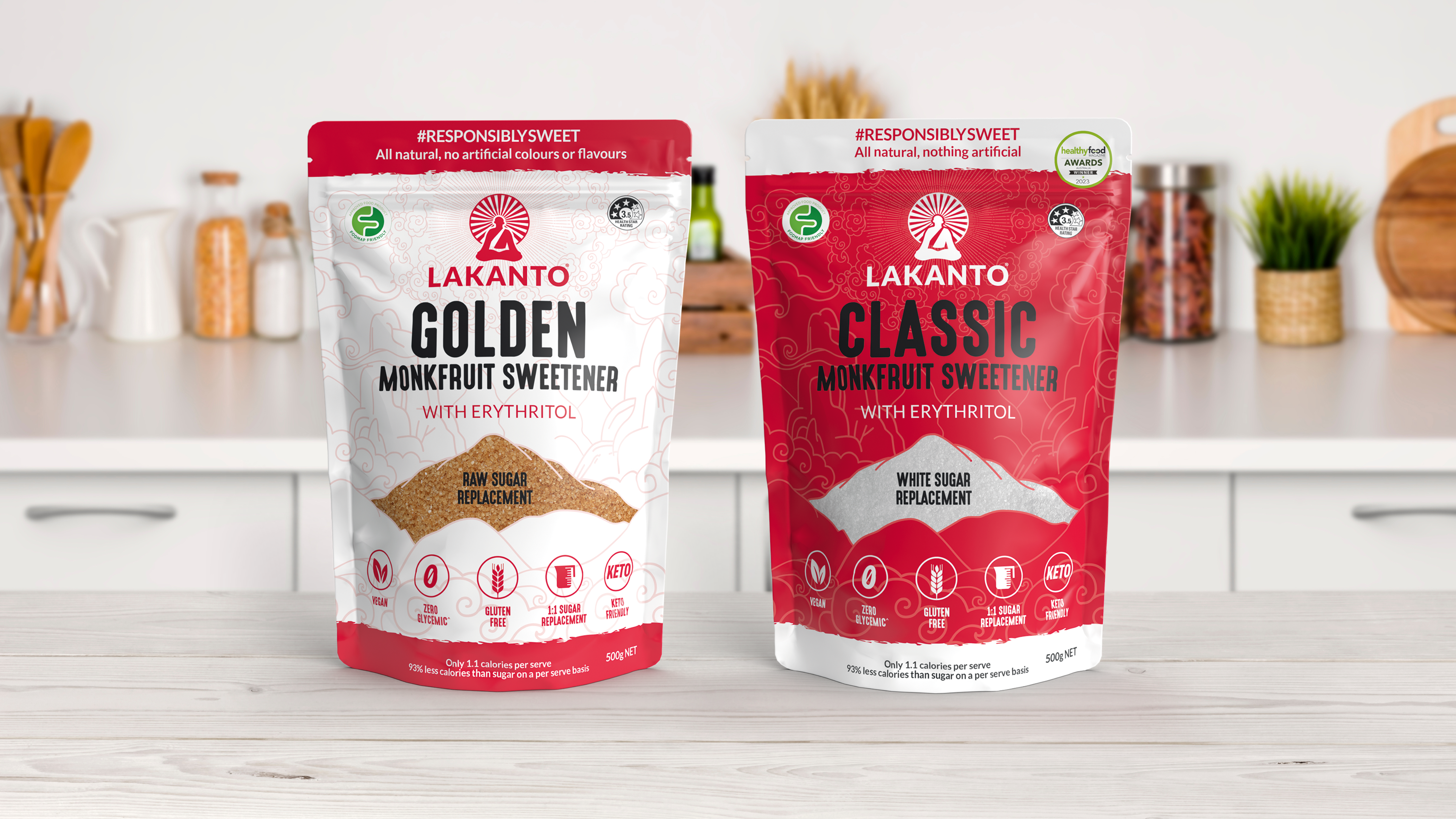 What's the difference between Golden Monkfruit Sweetener and Classic Monkfruit Sweetener?